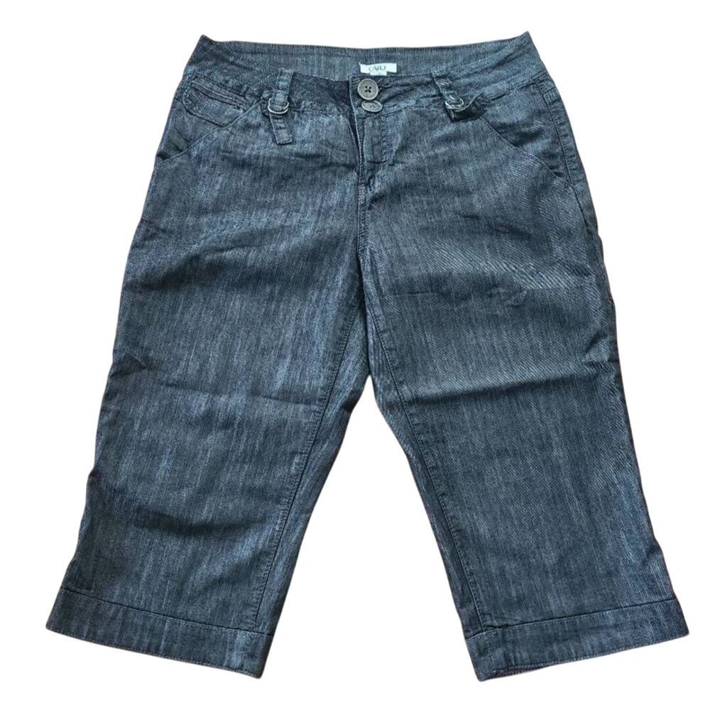 Cato cropped Denim Stretch Jean Capris Dark Wash Denim